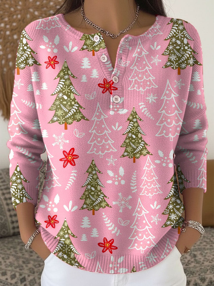 Patricia - Christmas Sweater with Buttons