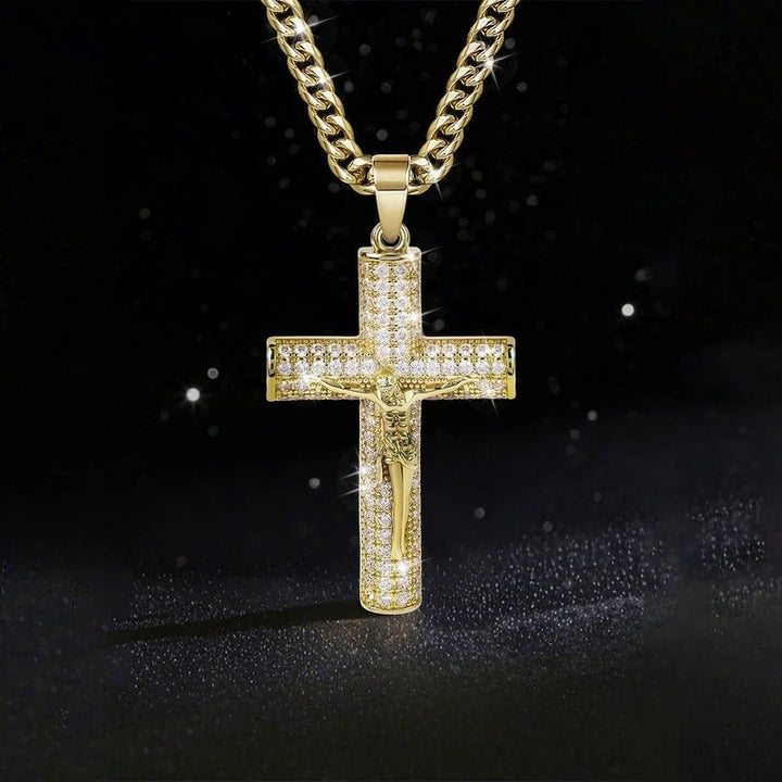 Maria - Jesus Cross Pendant Necklace
