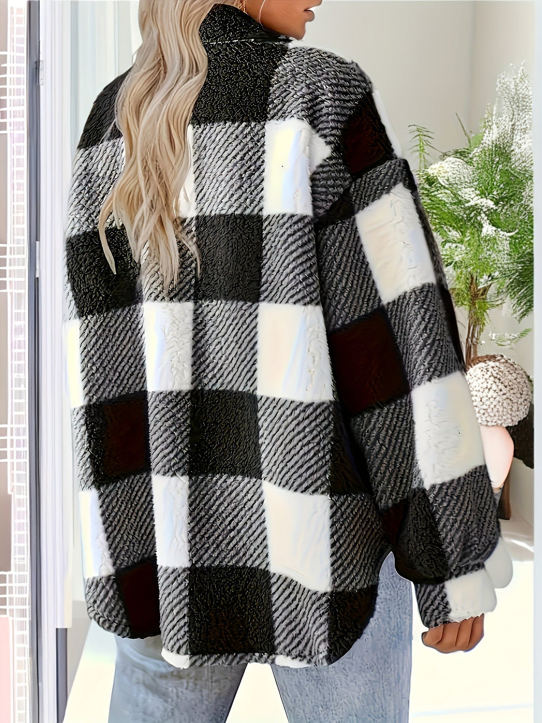 Madison - Plaid Teddy Winter Coat