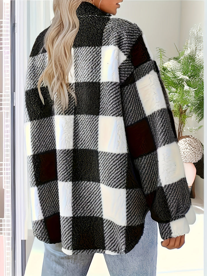 Madison - Plaid Teddy Winter Coat