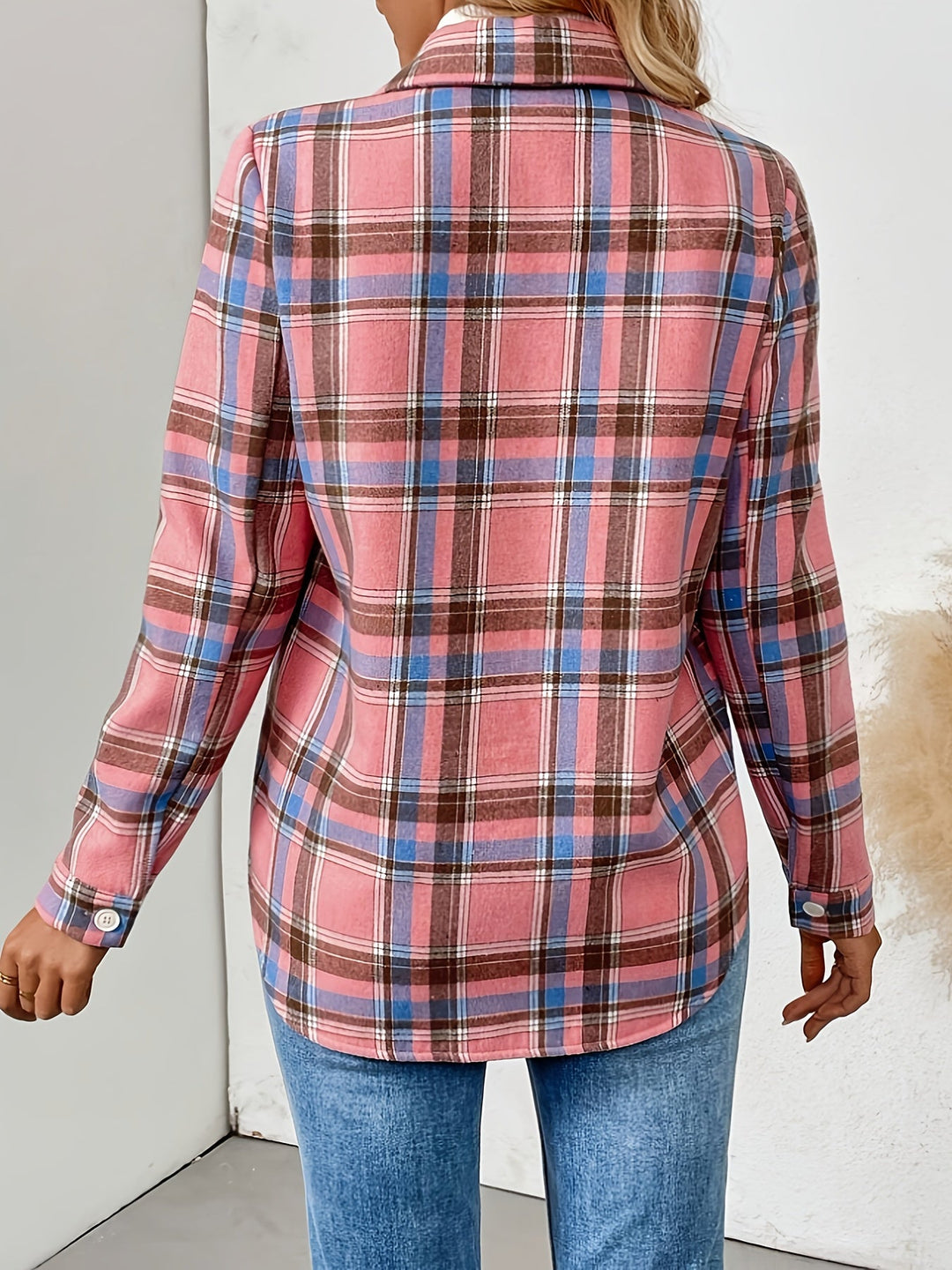 Amanda - Fleece-Lined Gingham Shirt