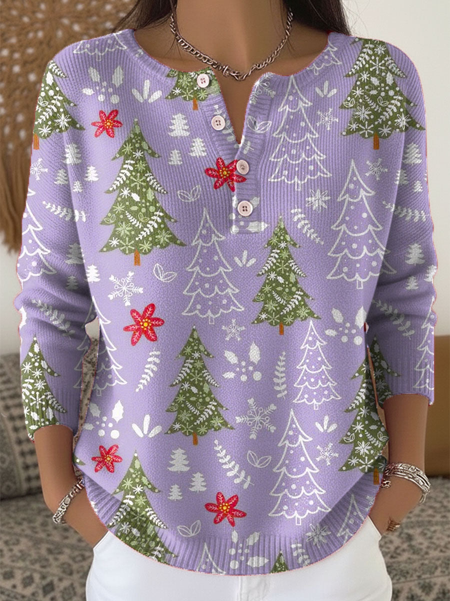Patricia - Christmas Sweater with Buttons
