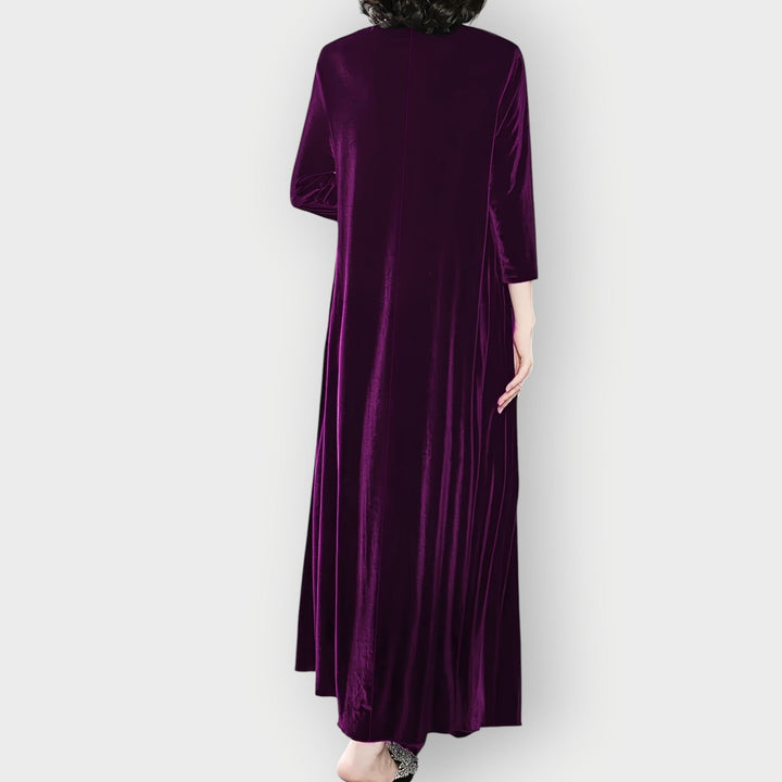 Vanessa - Luxe Velvet Flow Maxi Dress