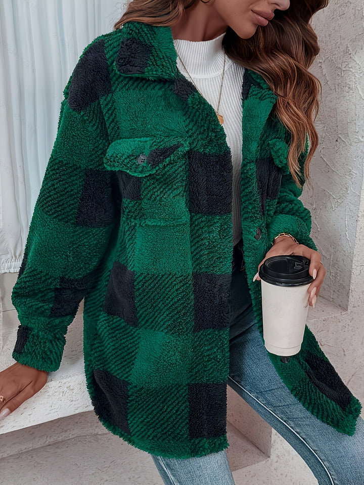 Madison - Plaid Teddy Winter Coat