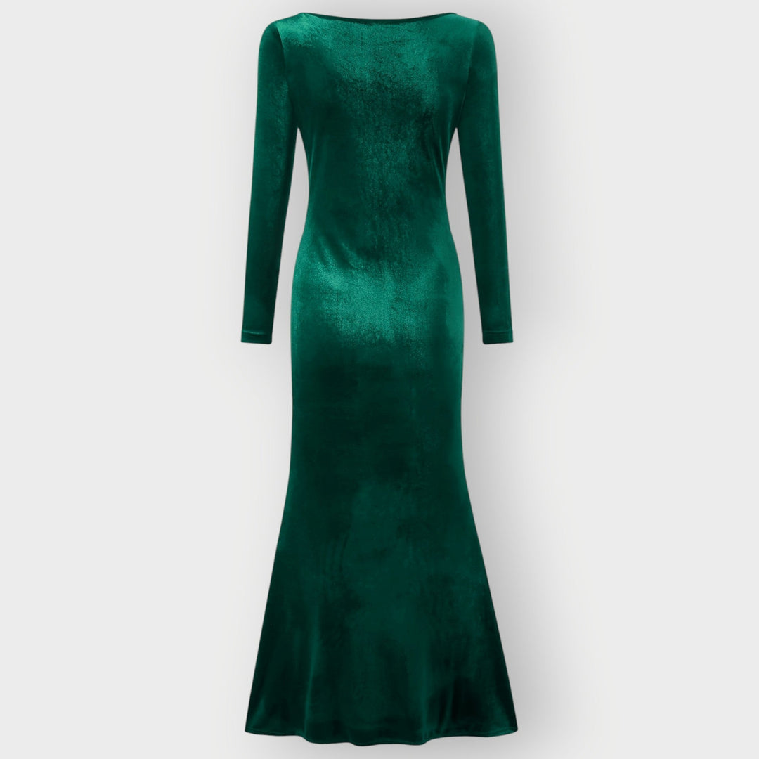 Glenda – Luxe Evening Silhouette Velvet Gown