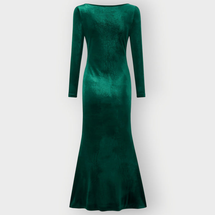 Glenda – Luxe Evening Silhouette Velvet Gown