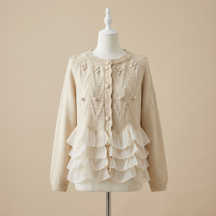 Shirley - Ruffle Cardigan