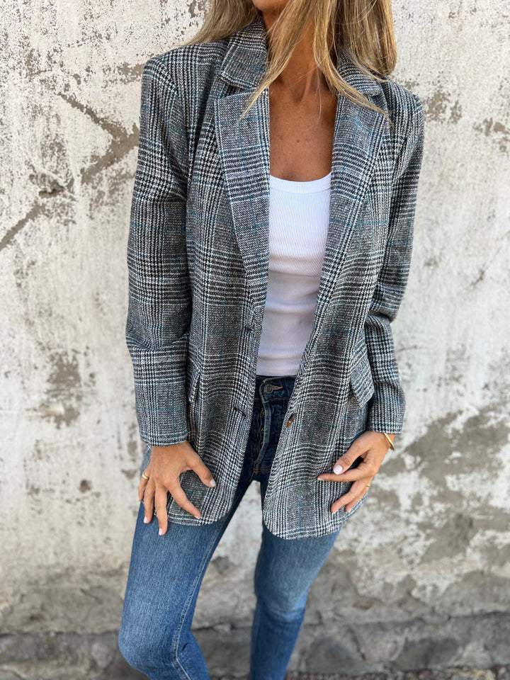 Teresa - Casual Checked Blazer