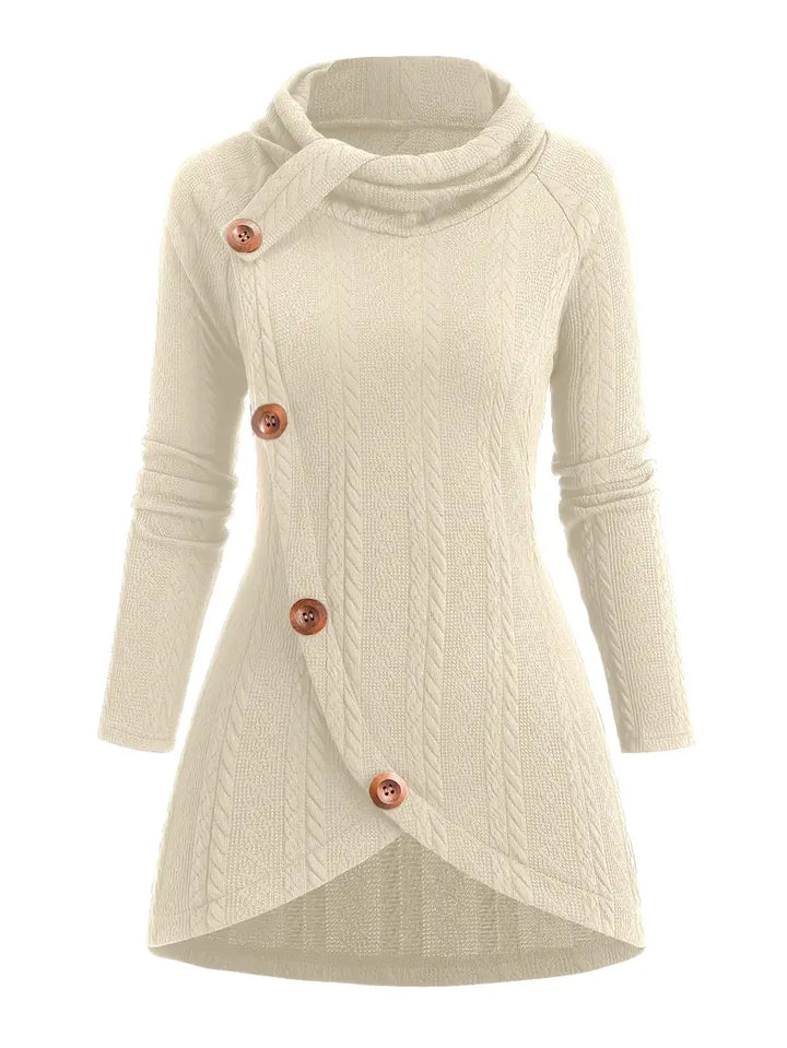 Anna - Casual Knitted Cardigan With Button