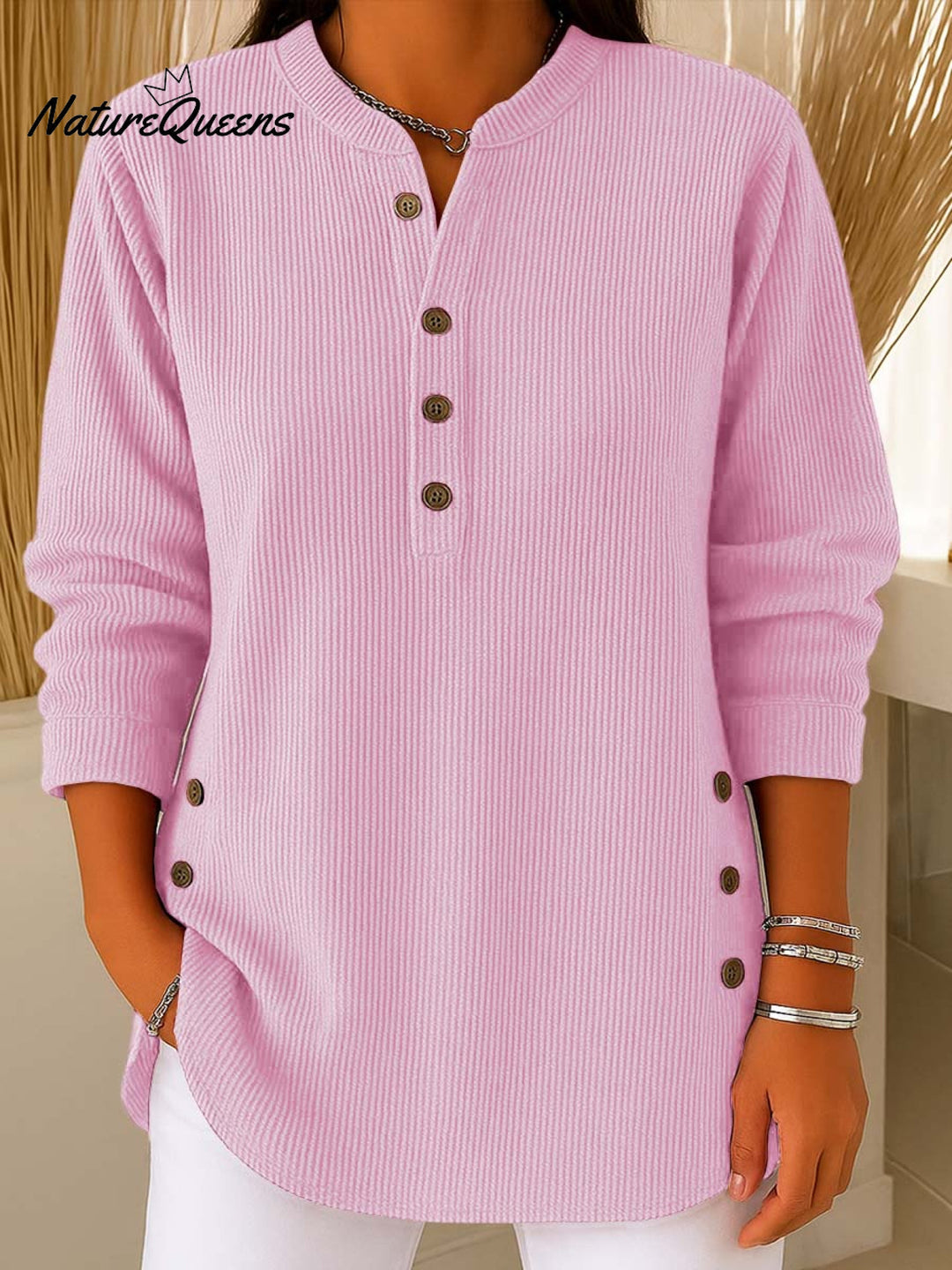 Emily – Classic Button Detail Sweater