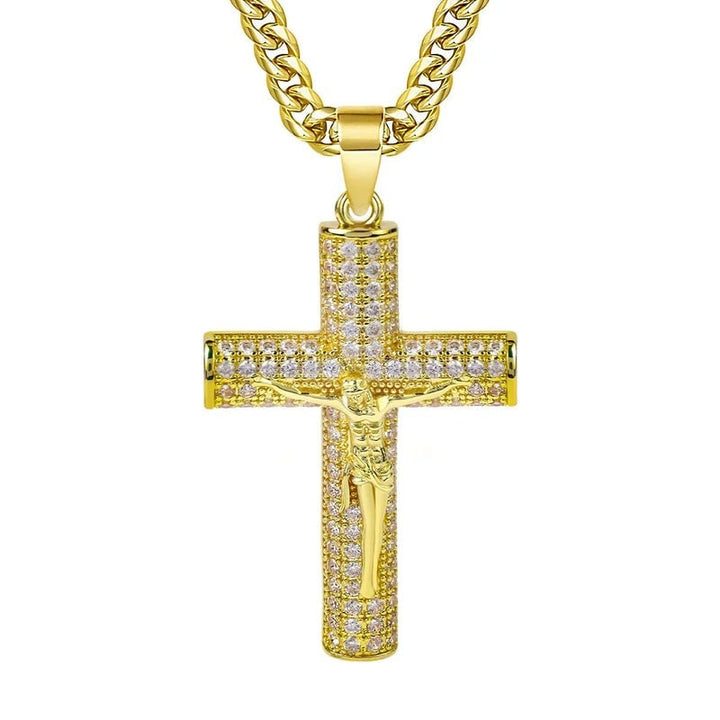 Maria - Jesus Cross Pendant Necklace