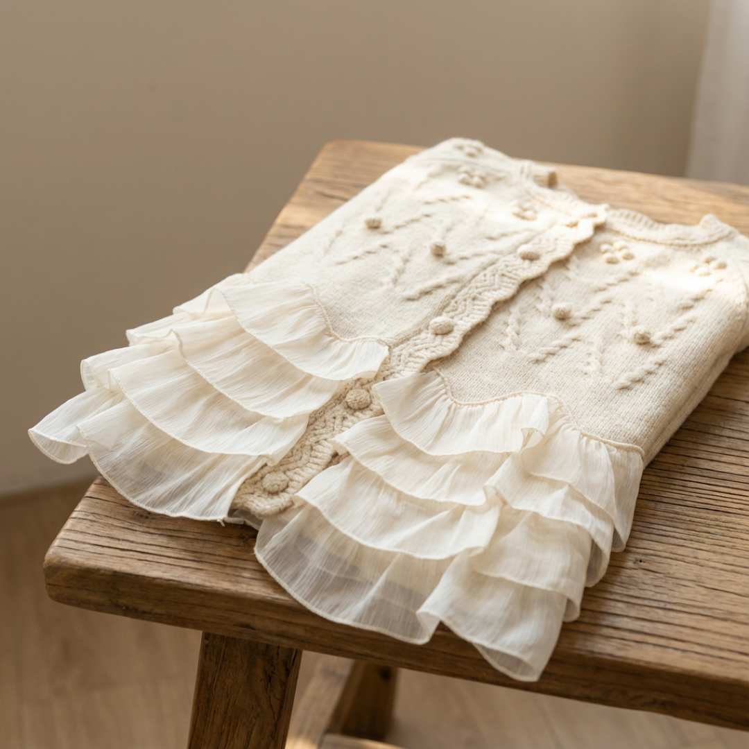 Shirley - Ruffle Cardigan