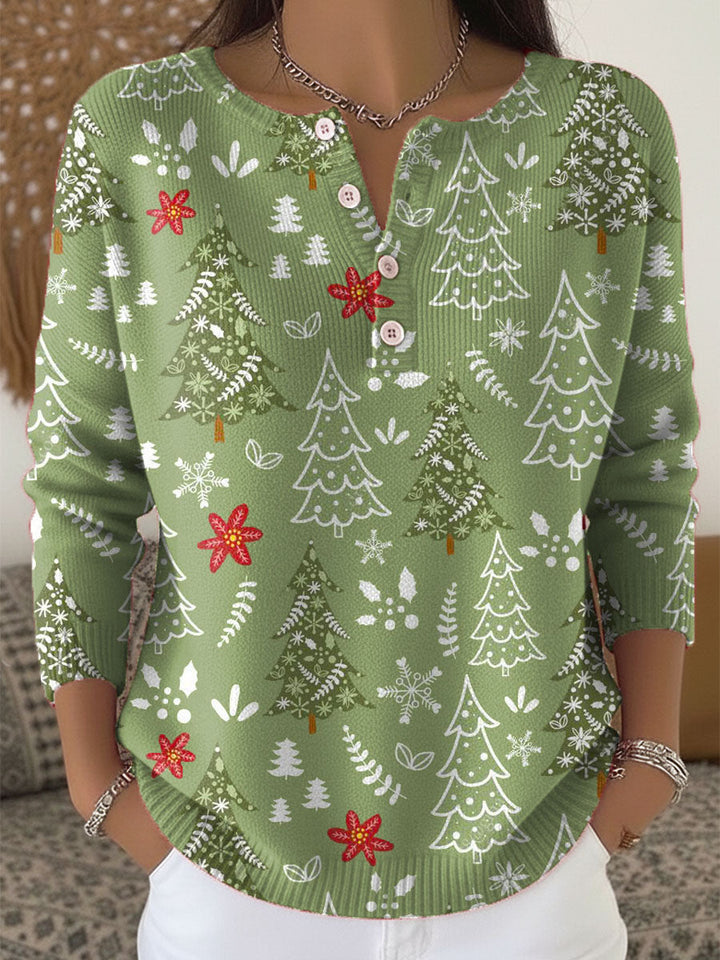 Patricia - Christmas Sweater with Buttons
