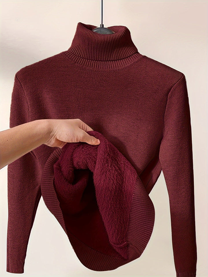 Emma - Soft Turtle Neck Pullover Jumper