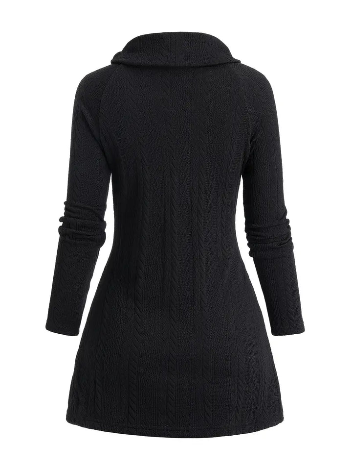 Anna - Casual Knitted Cardigan With Button