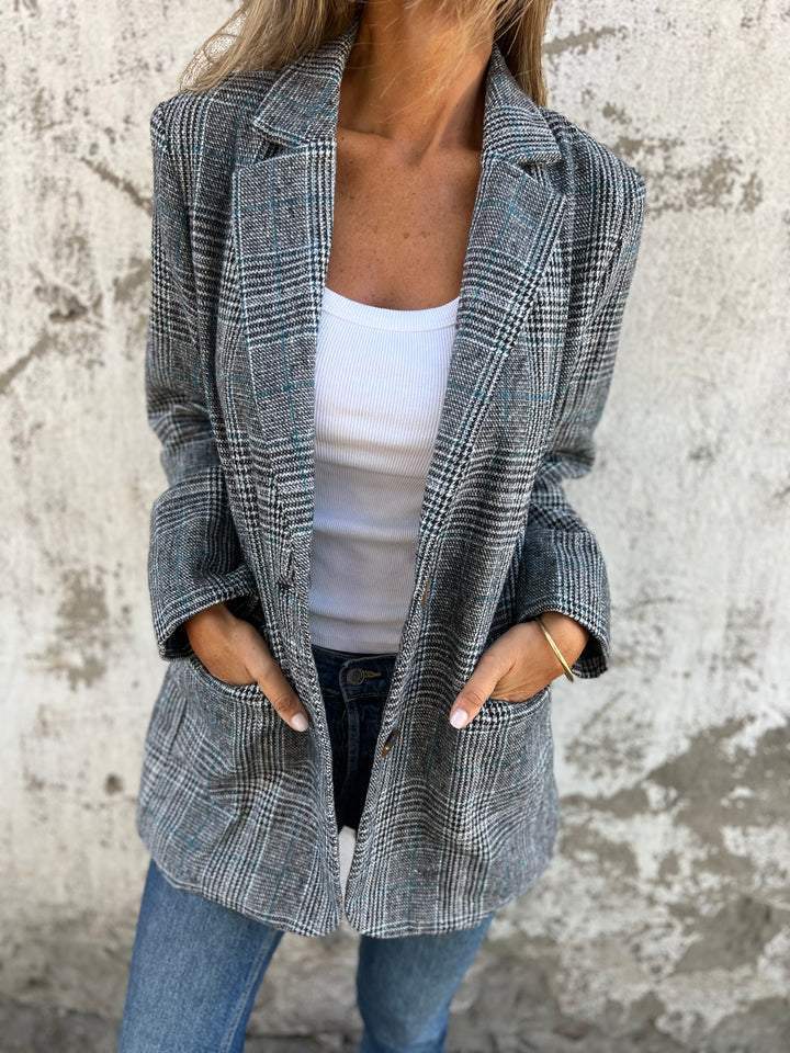 Teresa - Casual Checked Blazer
