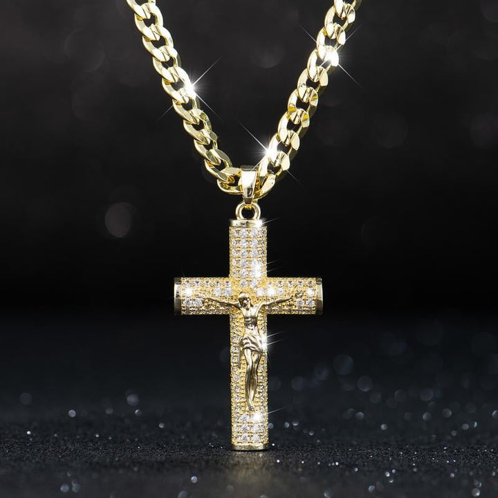 Maria - Jesus Cross Pendant Necklace