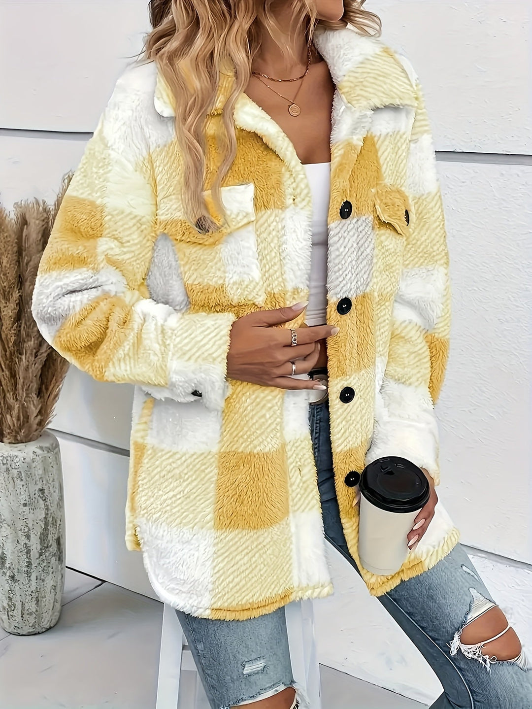 Madison - Plaid Teddy Winter Coat