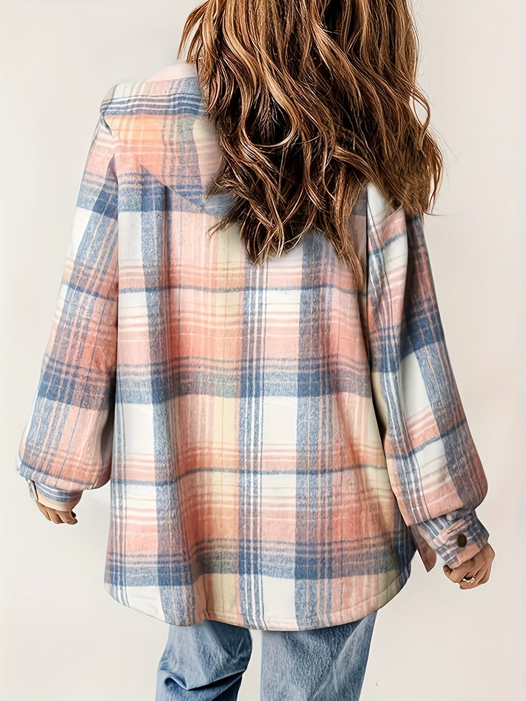 Chloe - Plaid Hooded Fall Jacket