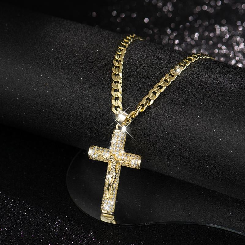 Maria - Jesus Cross Pendant Necklace