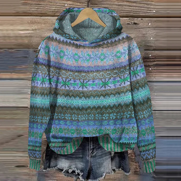 Zoey - Ethnic Retro Hoodie