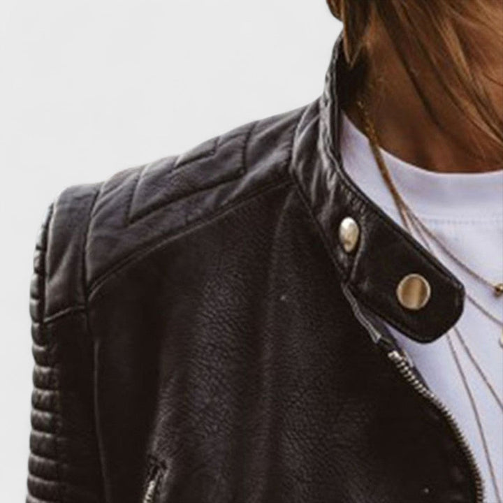 Lily - Elegant Leather Jacket