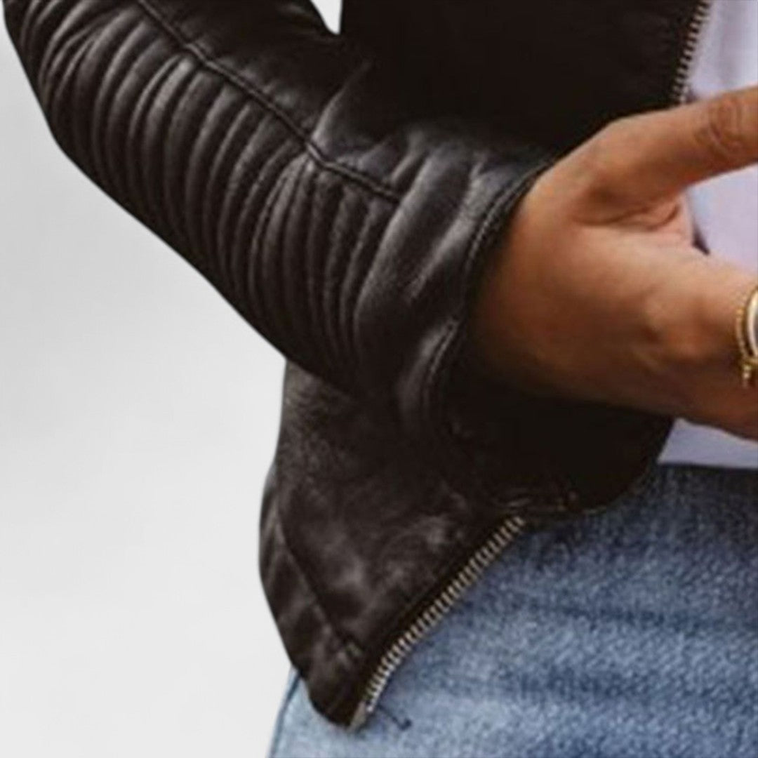 Lily - Elegant Leather Jacket