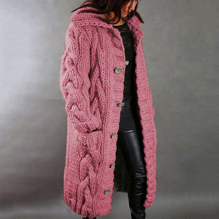 Olivia - Elegant Cosy Coat With Tummy Coverage