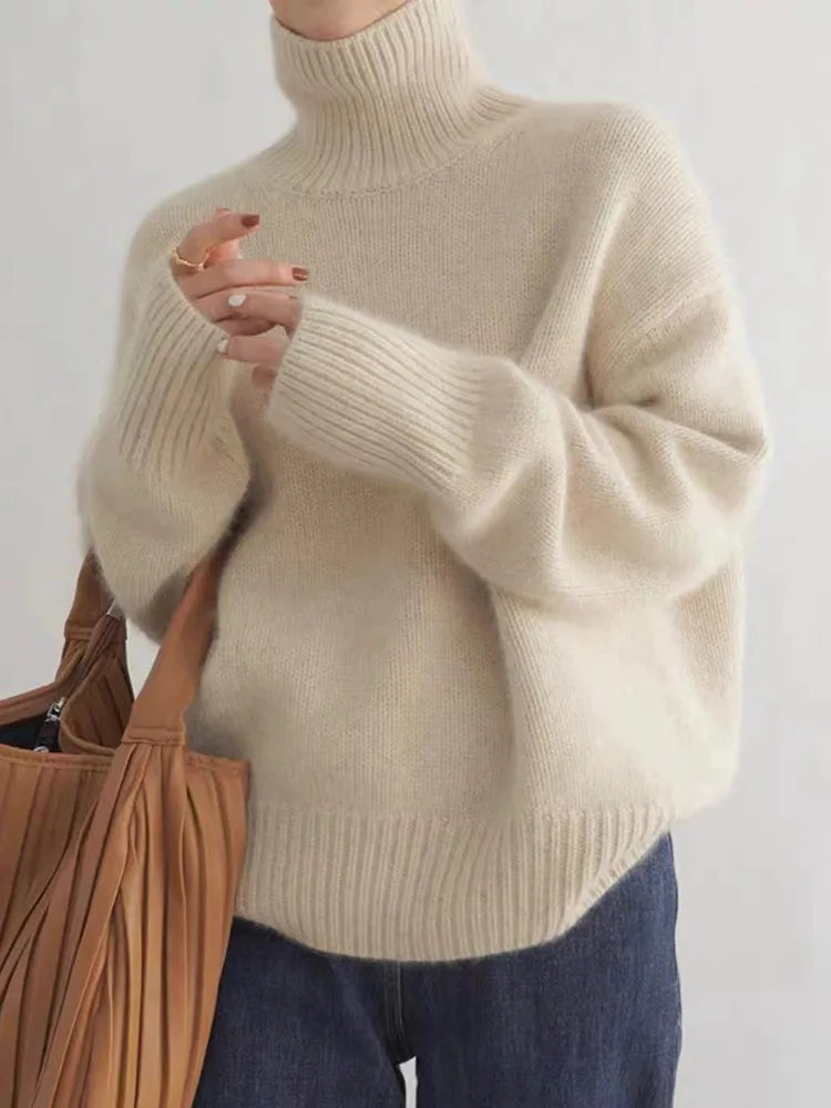 Lily- High Collar Sweater