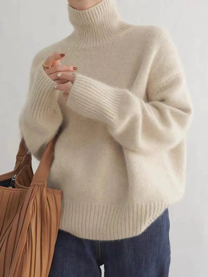 Lily- High Collar Sweater