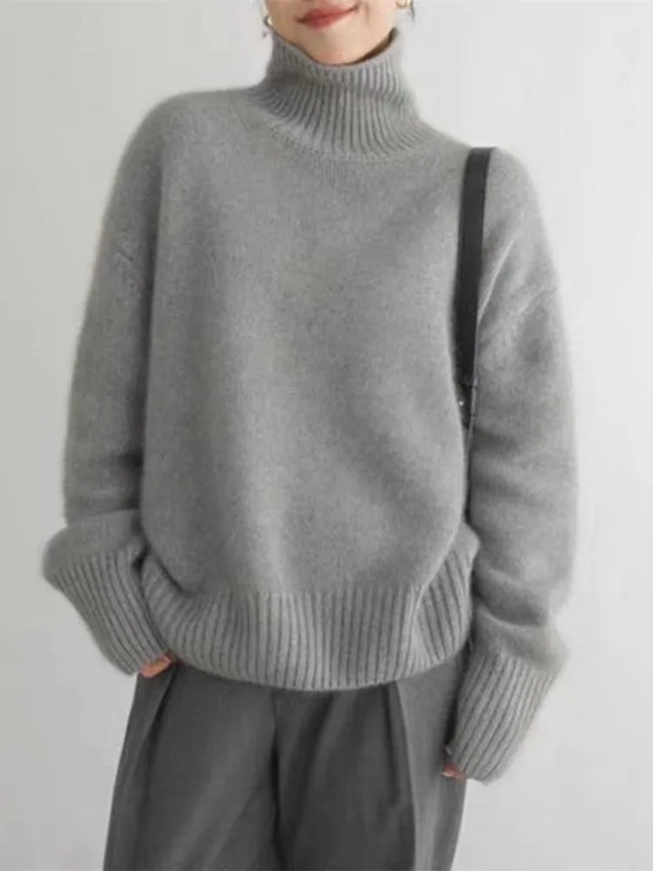 Lily- High Collar Sweater