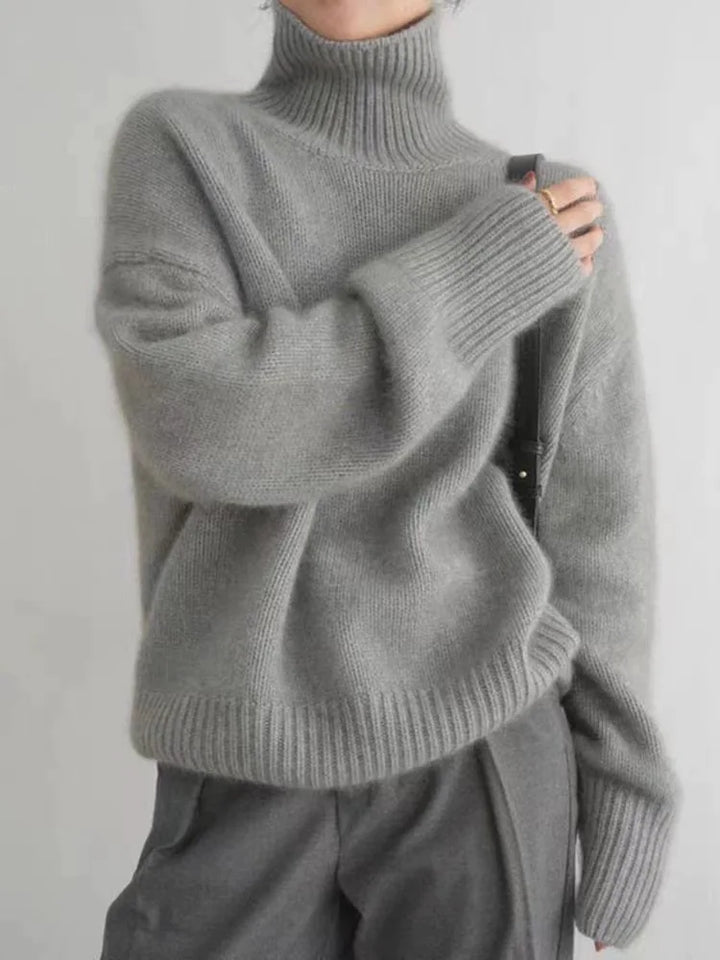Lily- High Collar Sweater