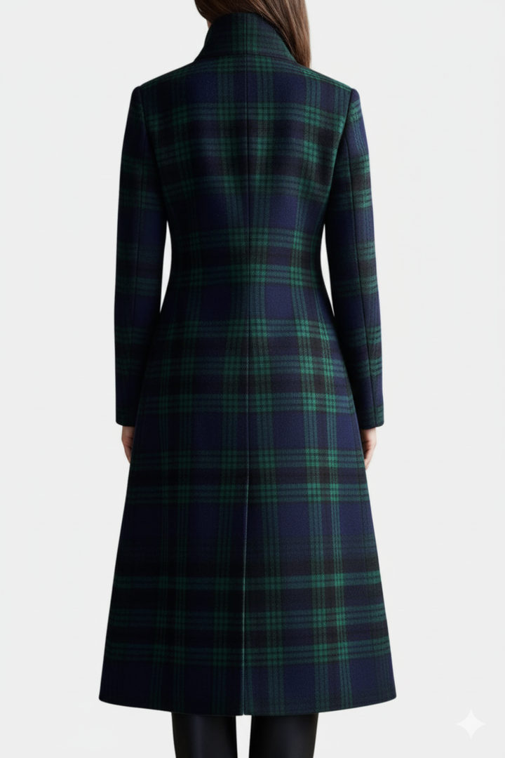 Teresa - Timeless Plaid Elegant Coat