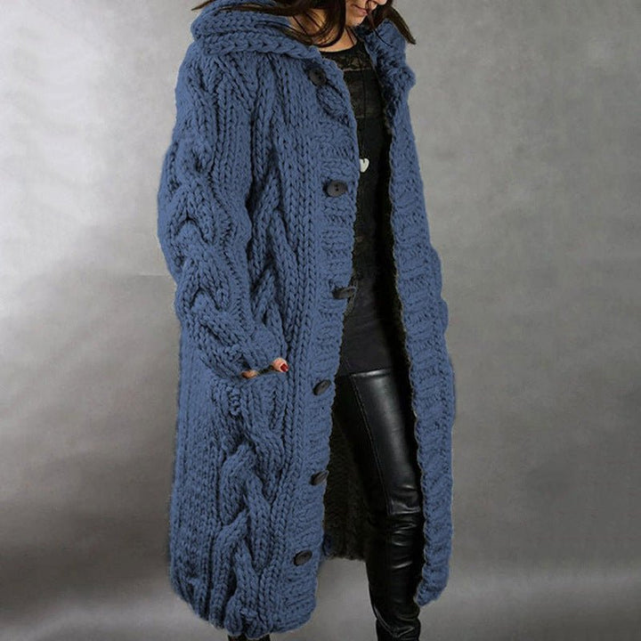 Olivia - Elegant Cosy Coat With Tummy Coverage