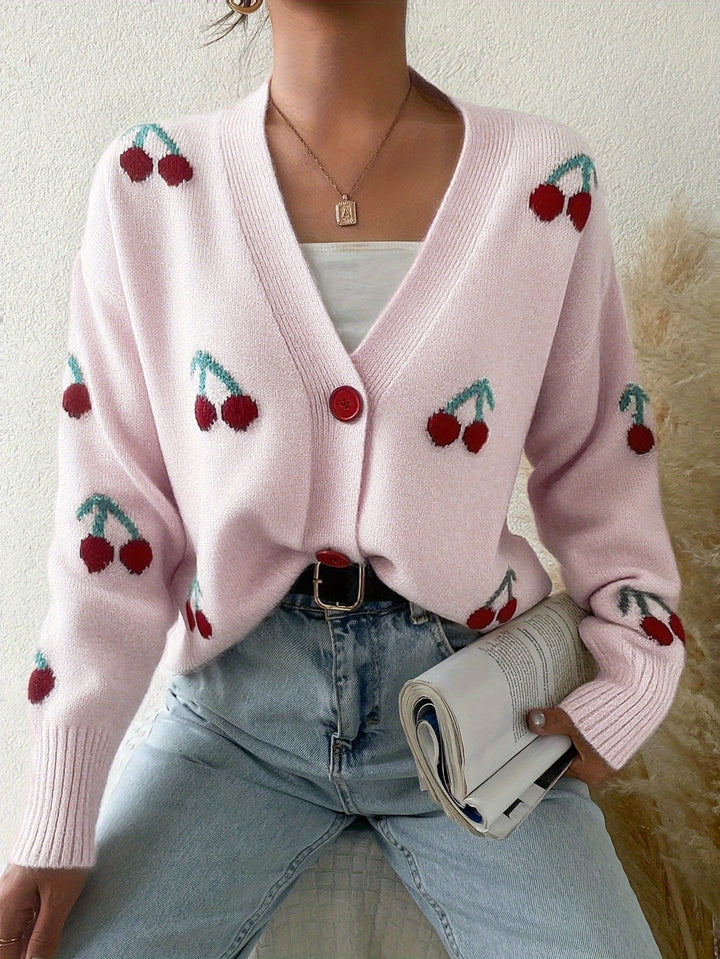 Rebecca - Chic Button Front Long Sleeve Cardigan