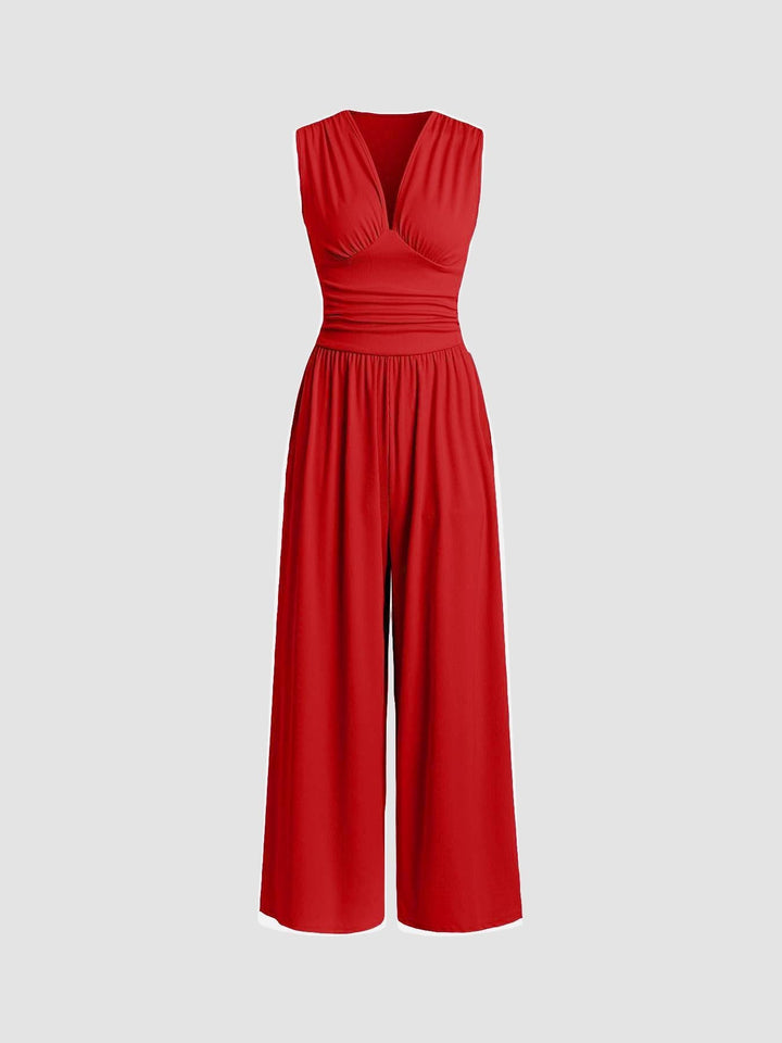 Margaret - Chic Sleeveless Wide-Leg Jumpsuit