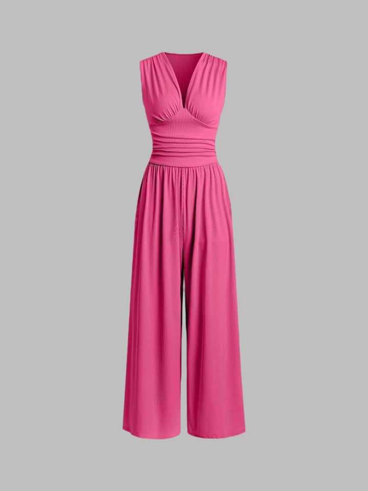 Margaret - Chic Sleeveless Wide-Leg Jumpsuit