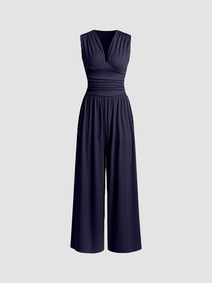 Margaret - Chic Sleeveless Wide-Leg Jumpsuit