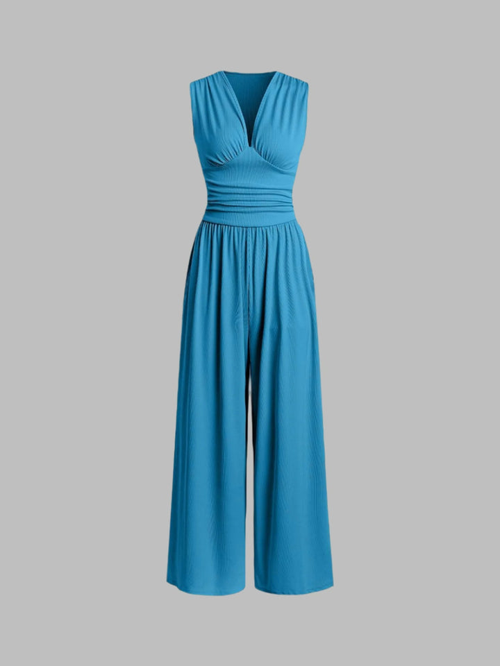Margaret - Chic Sleeveless Wide-Leg Jumpsuit
