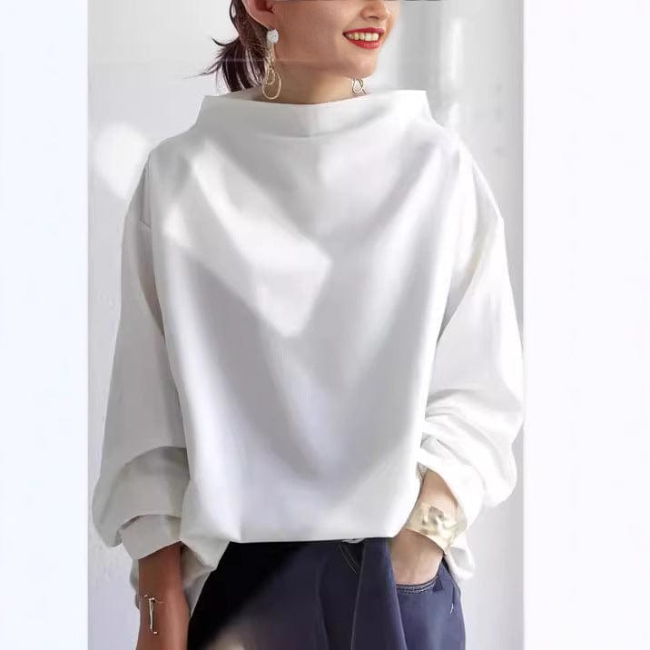 Grace - Soft Knit Top with High Neck