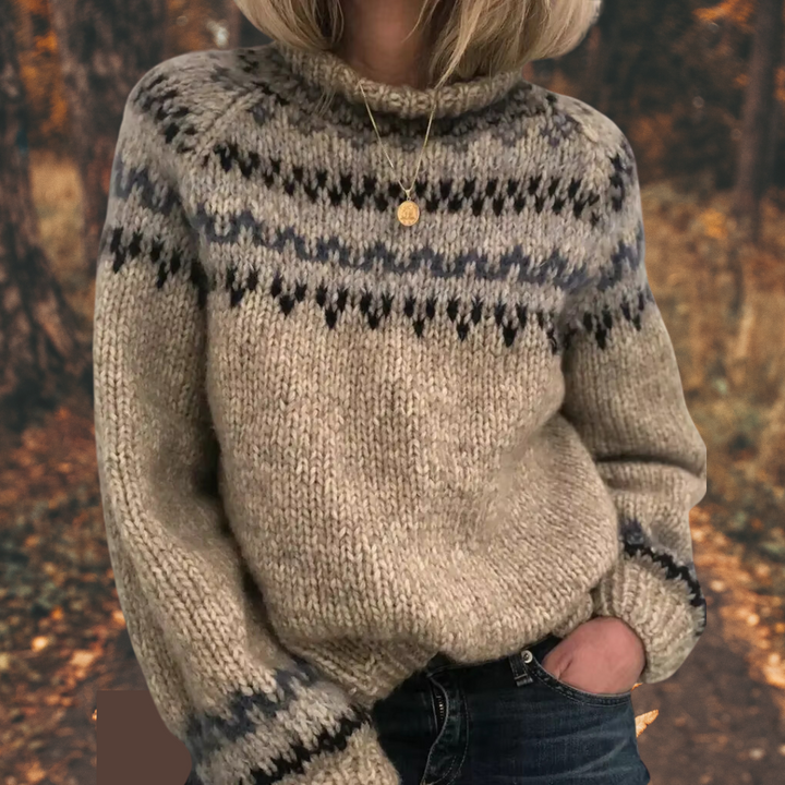 Ava - Nordic Knit Sweater