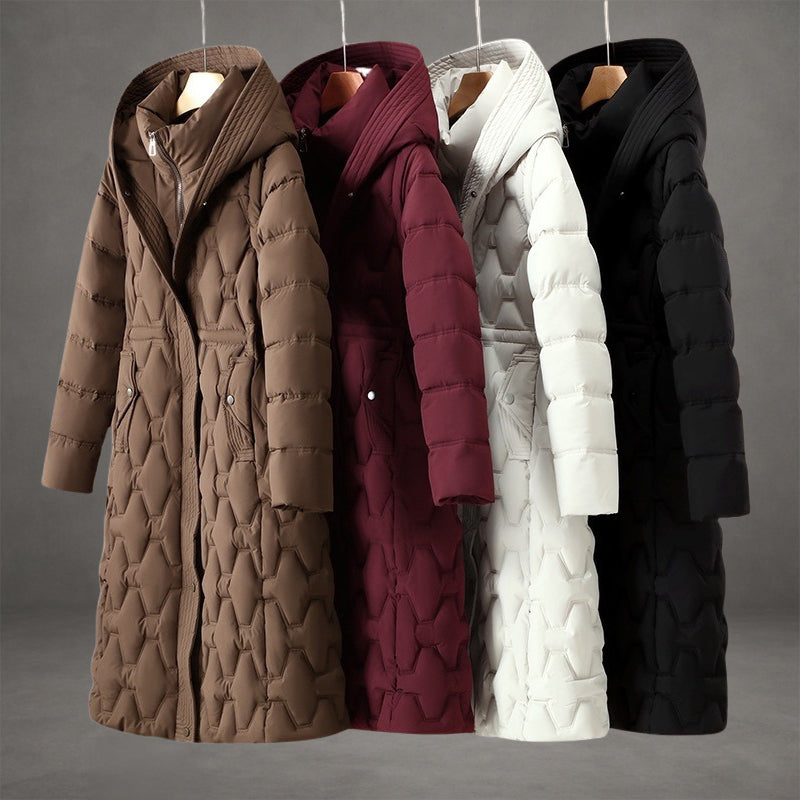 Carrie - Longline Hooded Down Coat