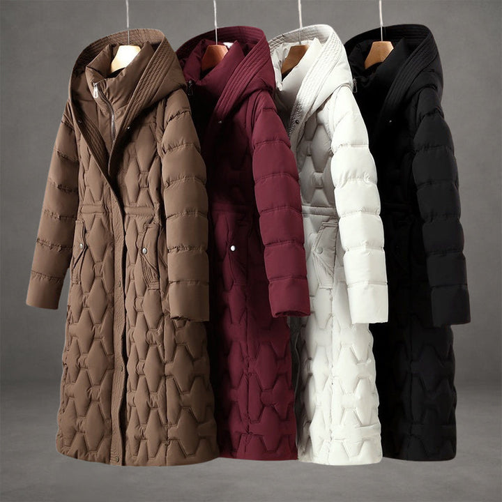 Carrie - Longline Hooded Down Coat