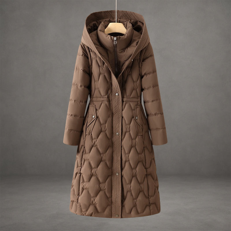 Carrie - Longline Hooded Down Coat