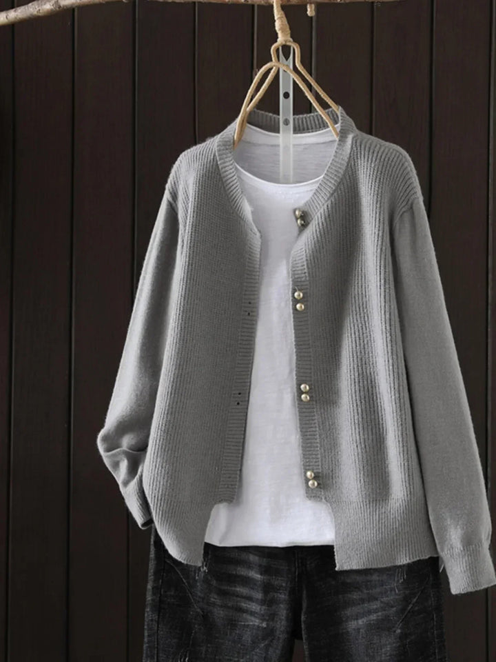 Linda - Pearl-Button Cardigan