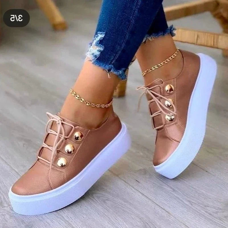 Brooke - Orthopedic Round Toe Platform Sneakers