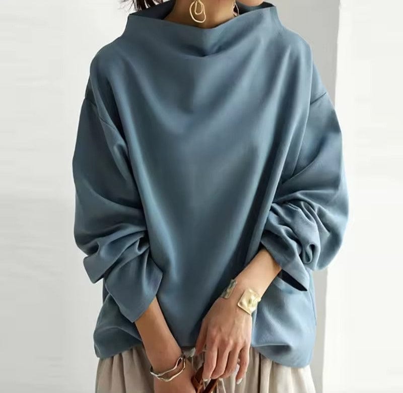 Brooklyn - High-Neck Soft Knit Top