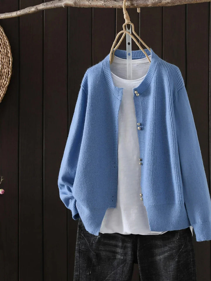 Linda - Pearl-Button Cardigan