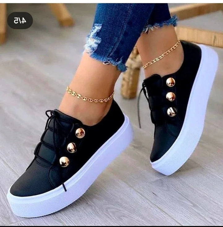 Brooke - Orthopedic Round Toe Platform Sneakers
