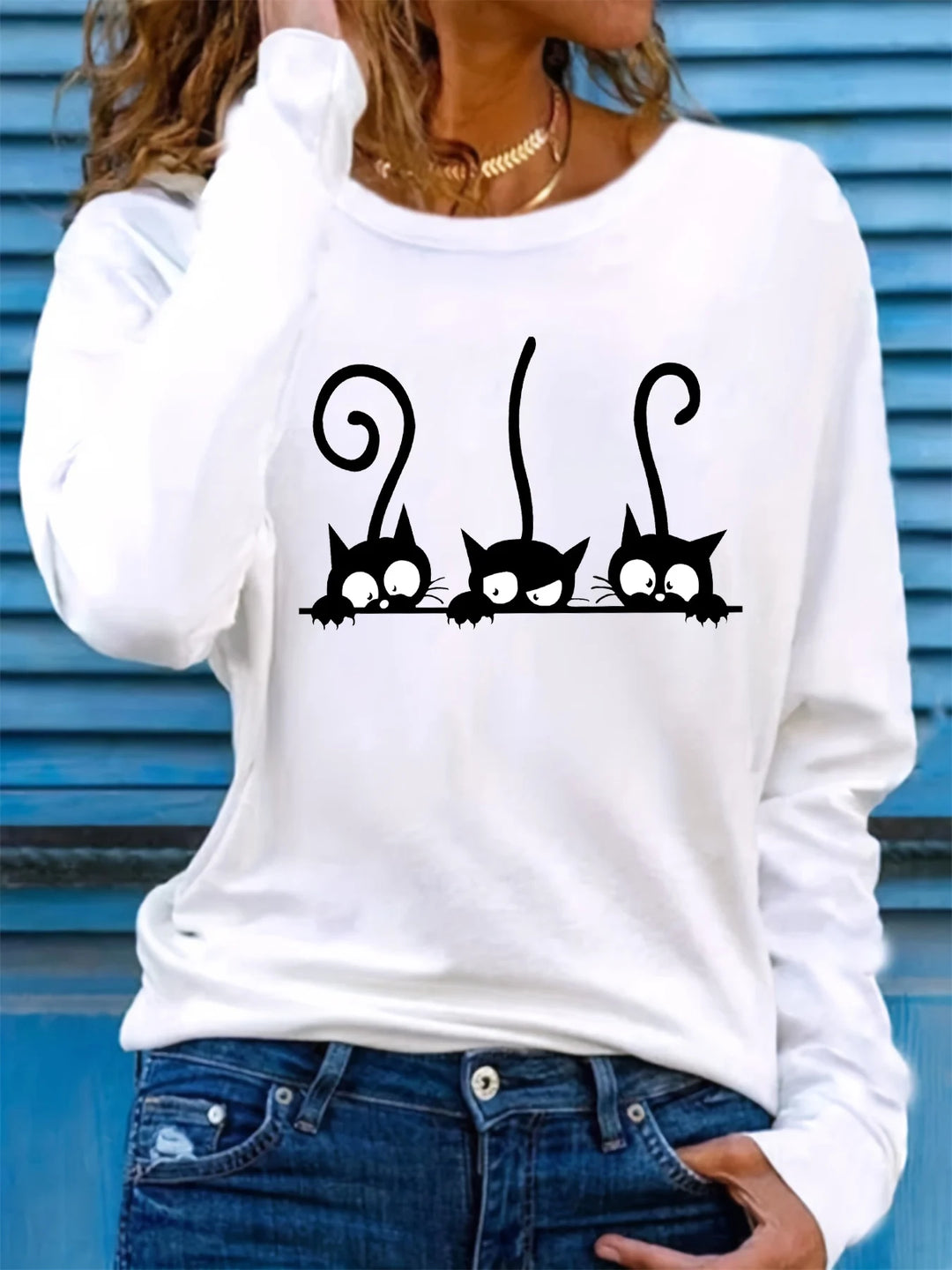 Barbara - Long Sleeve Round Neck T-shirt